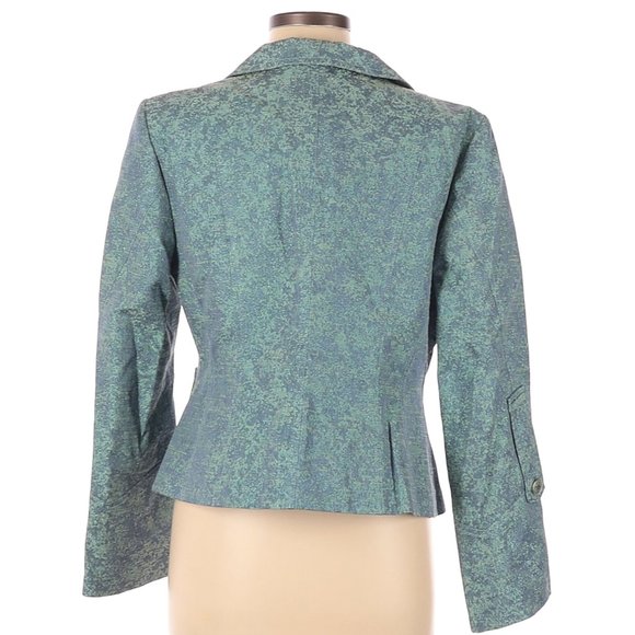 Striking Blue Blazer with Shimmer Detail - Picture 2 of 2